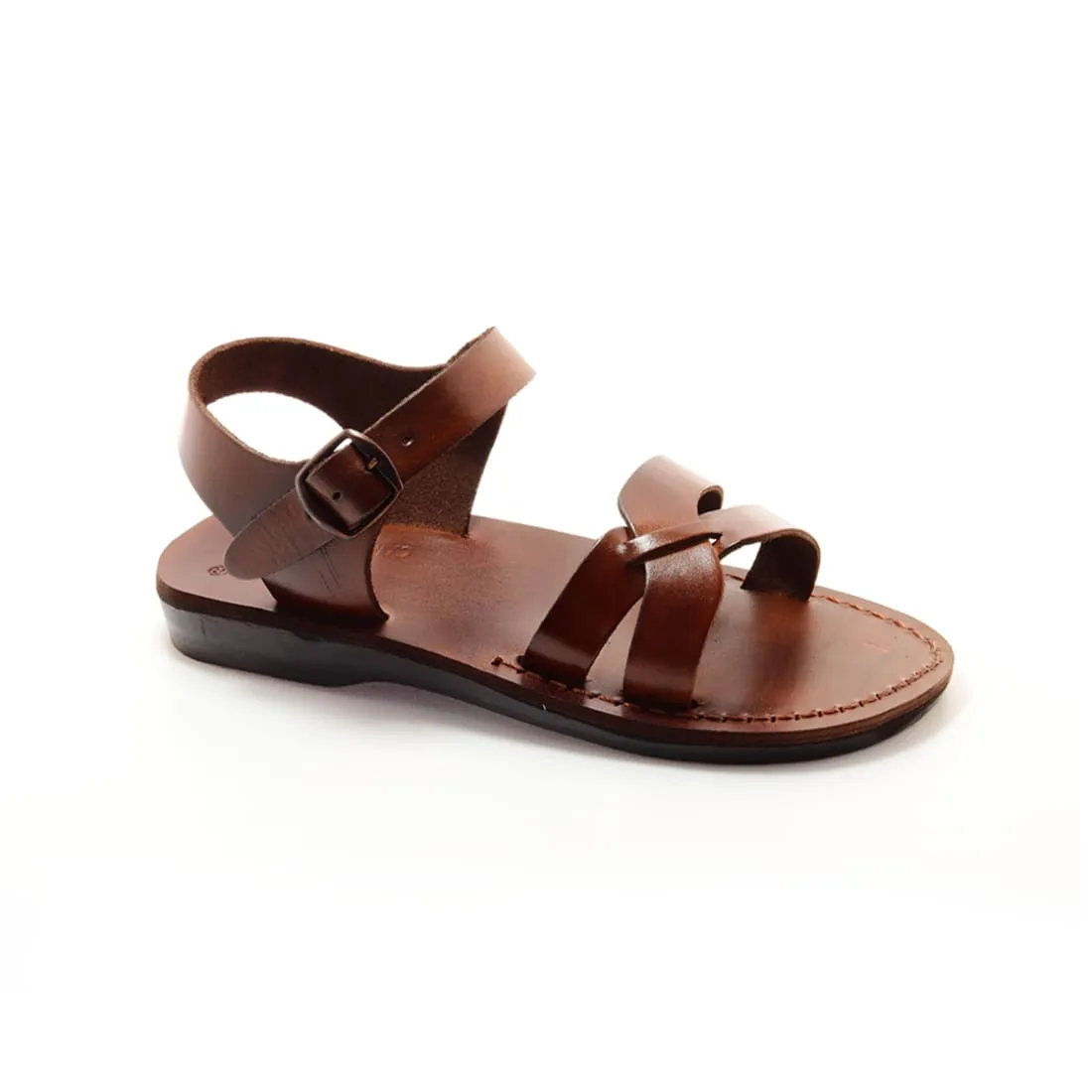 Yael - Leather crossover ankle strap sandal