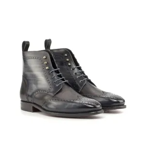 Zdan Military Brogue Patina Boots