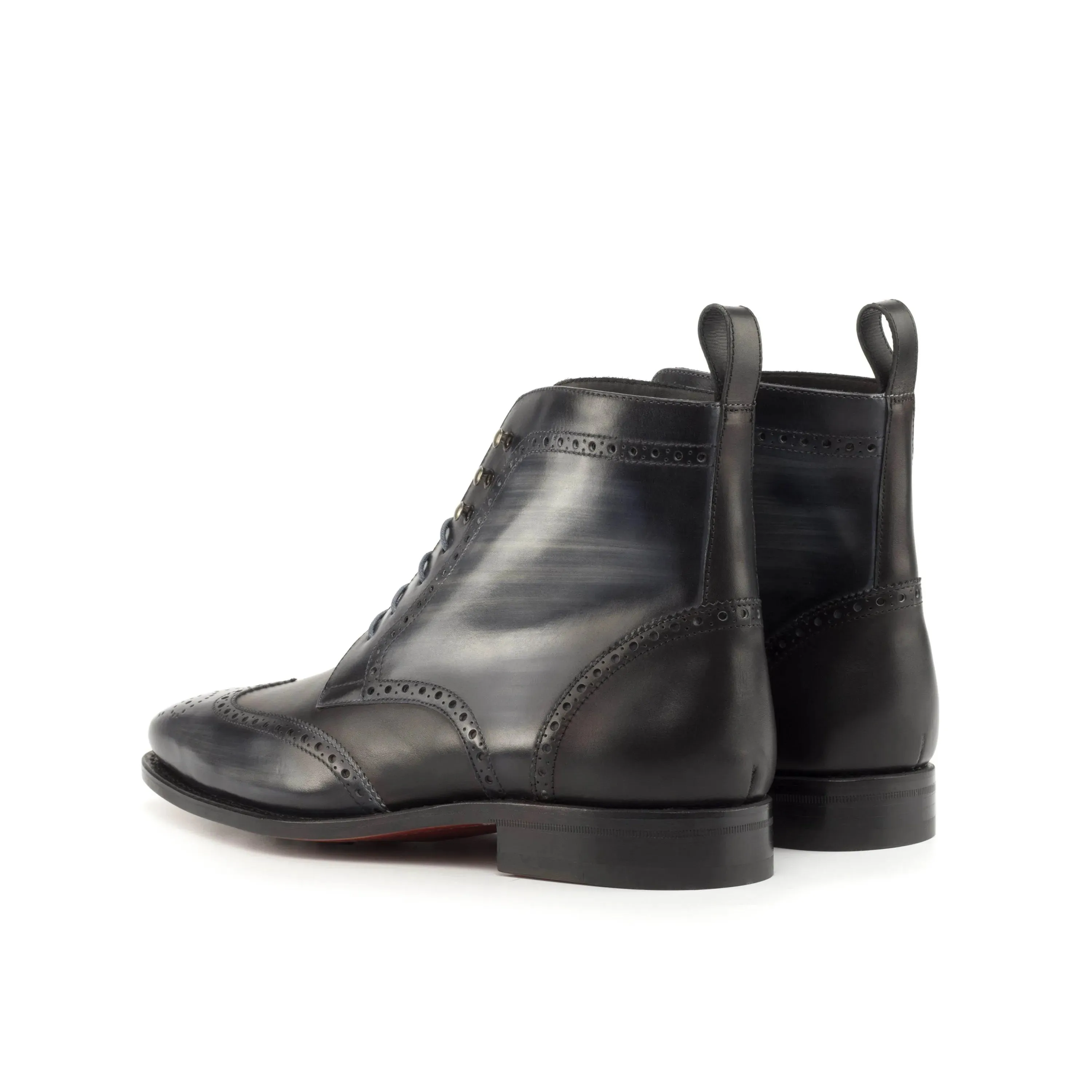Zdan Military Brogue Patina Boots